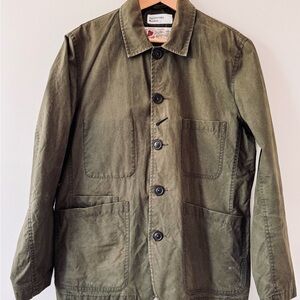 Universal Works Olive Green Men's Baker  Jacket
